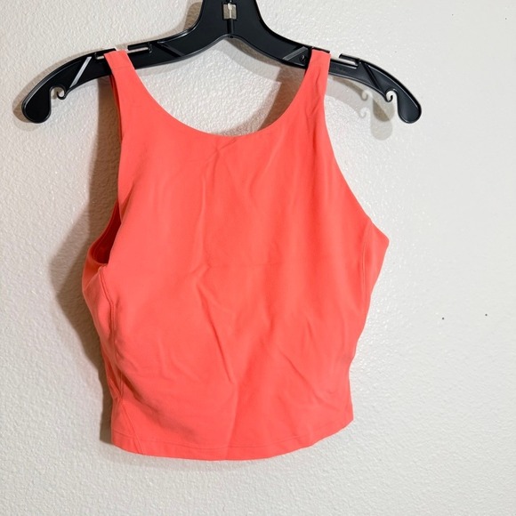 Lululemon Tops - Lululemon Align High-Neck Tank Top Coral Pink Nulu Size 8 LW1DKES